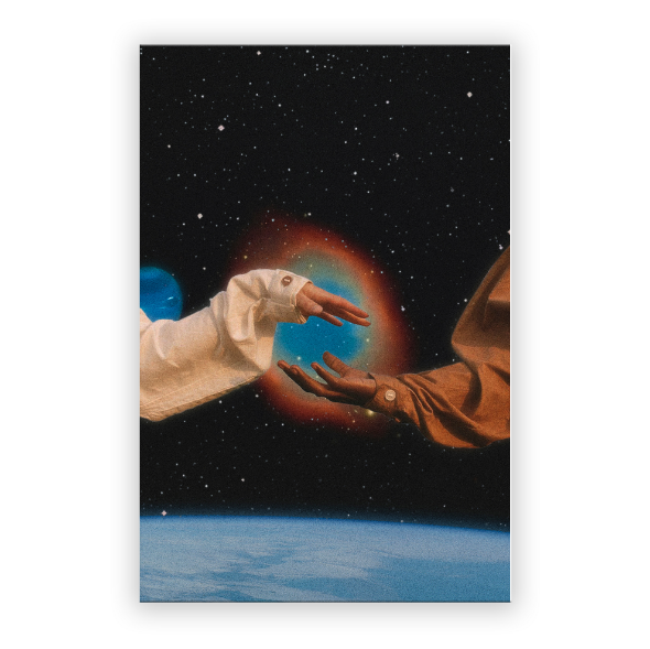 I Will Love You Forever. Oxford Cloth Canvas Wall Art, with Solid Wood Interior. 24x36 Inch.