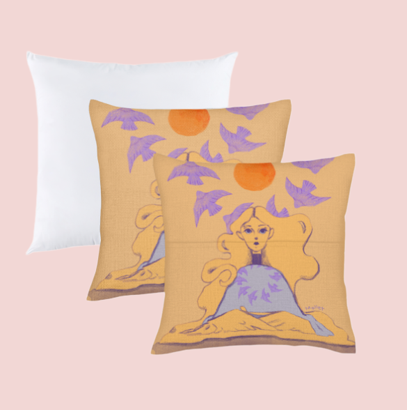 RosyMollet 藝術品，枕套套裝，多種尺寸