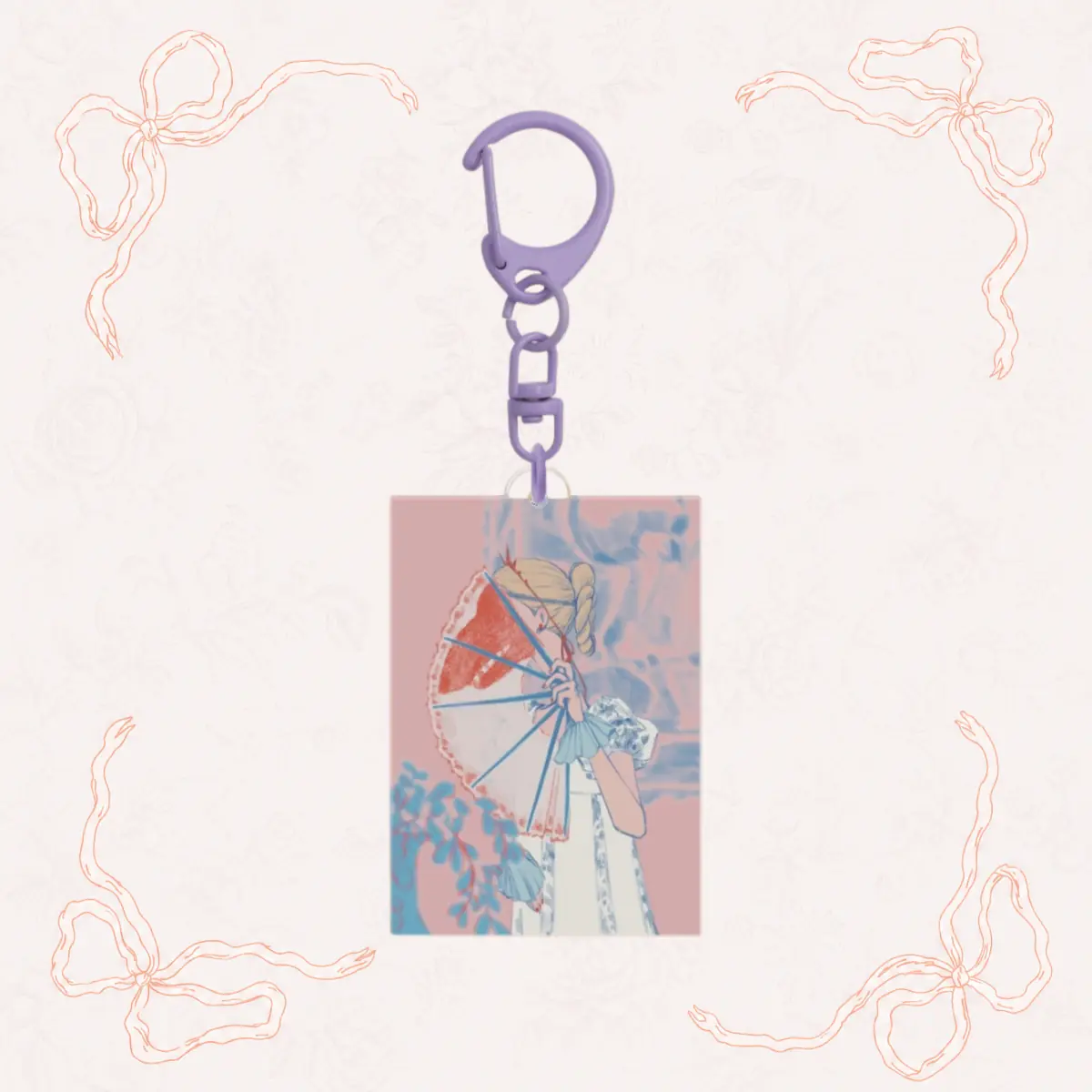 RosyMollet 藝術作品，壓克力鑰匙圈吊飾 5