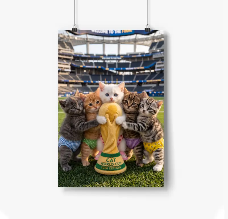 Affiche sur le thème de la tasse à chat Cilekli Don (4)