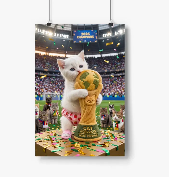 Affiche sur le thème de la tasse à chat Cilekli Don (5)