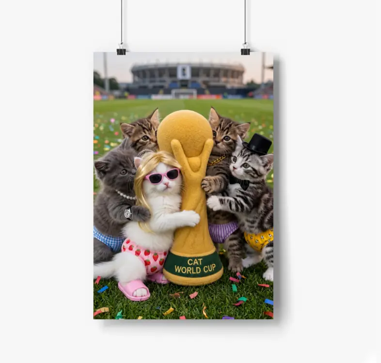 Affiche sur le thème de la tasse à chat Cilekli Don (8)