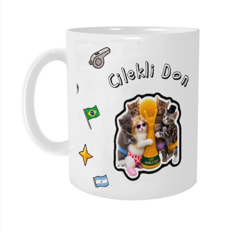 Cilekli Don Cat Mug