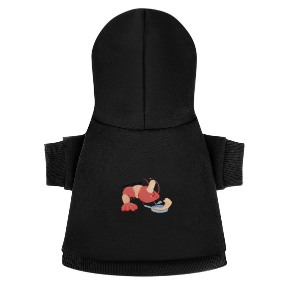 Brooke Adams Art,  Shrimp Fried Rice, Pet Cotton Pullover Hoodie