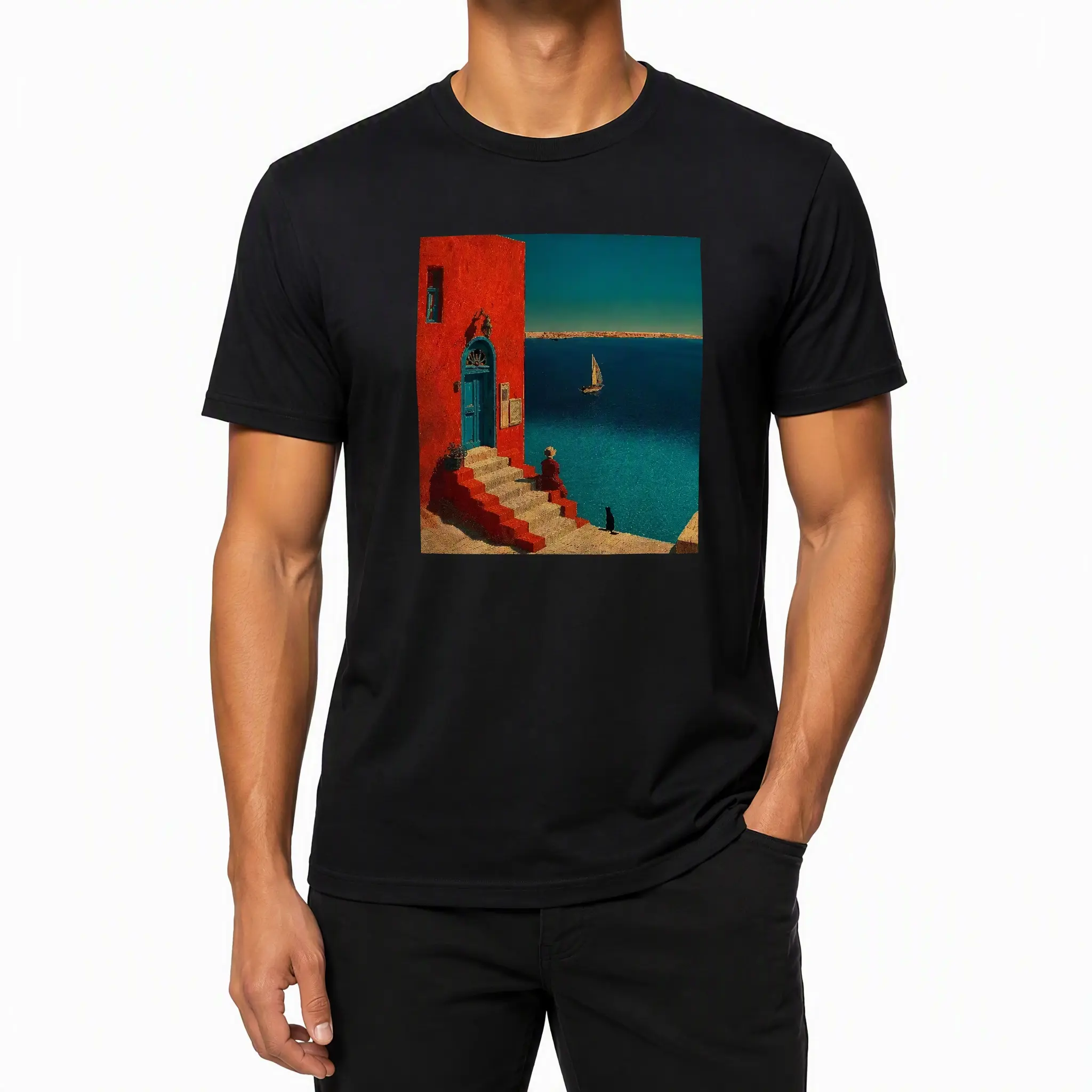 Premium-Baumwoll-T-Shirt für Herren, Juan Brufal 100% authentisch & lizenziert, 202g Kurzarm-Shirt, atmungsaktive Passform, verschiedene Farben & Größen, langlebige Doppelnaht