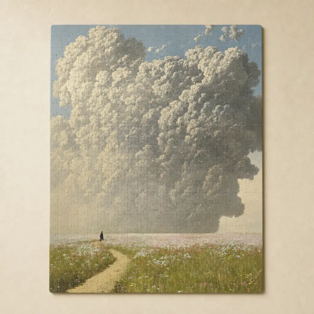 Paper Jigsaw Puzzle (Vertical Box), Skies Among Us, 290g Single-Sided Print