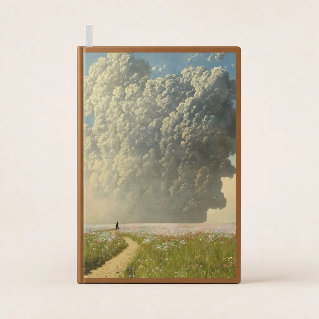 Paper Notebook Partial Print, Skies Among Us, 305g