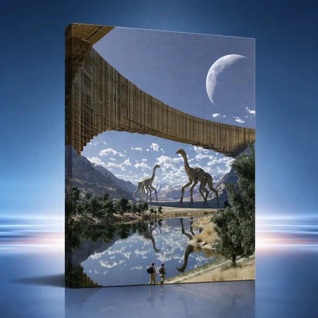 Artwork20 , Stretched Canvas Wall Art( Ready to Hang),8x12Inch All-Over Print