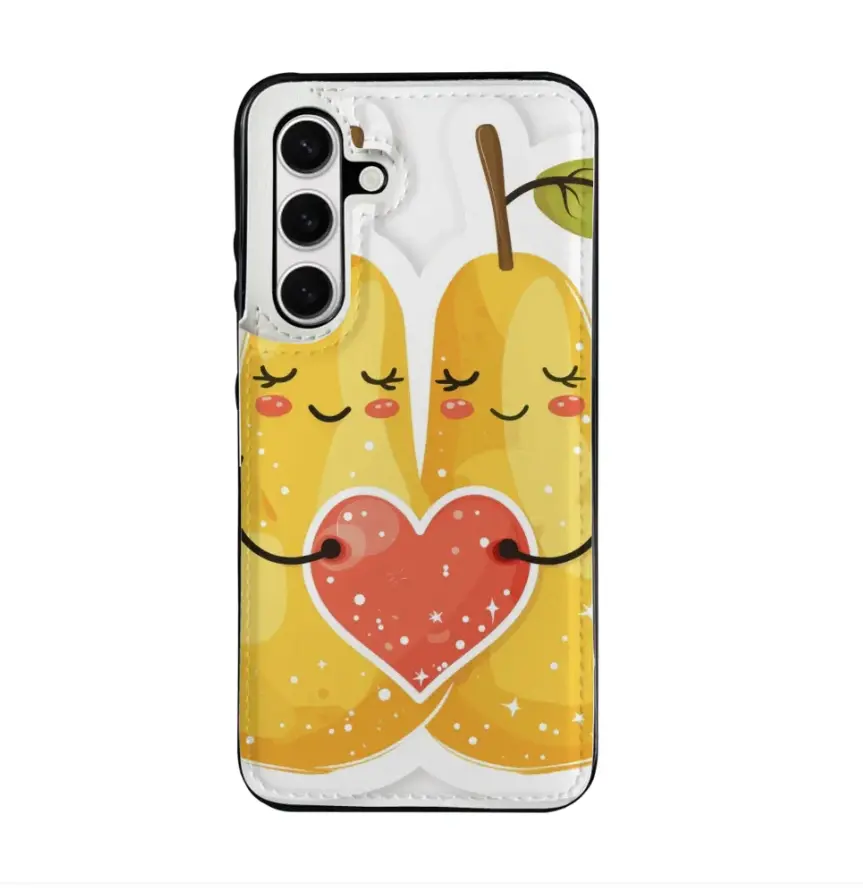 Pears Galaxy S24 PU Phone Case , 107g , Single-sided Print