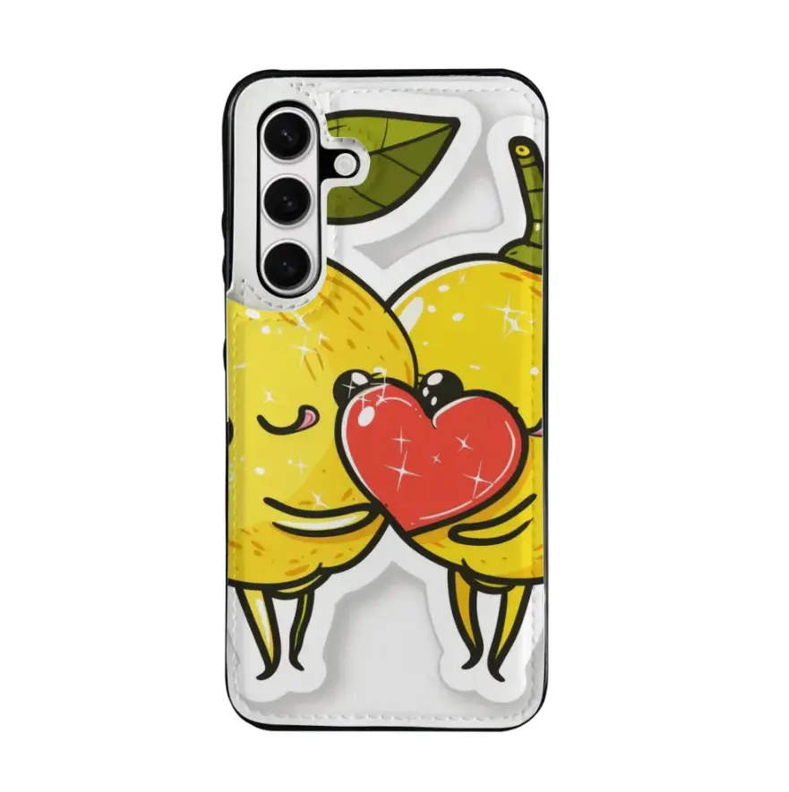 Lemons Galaxy S24 PU Phone Case , 107g , Single-sided Print