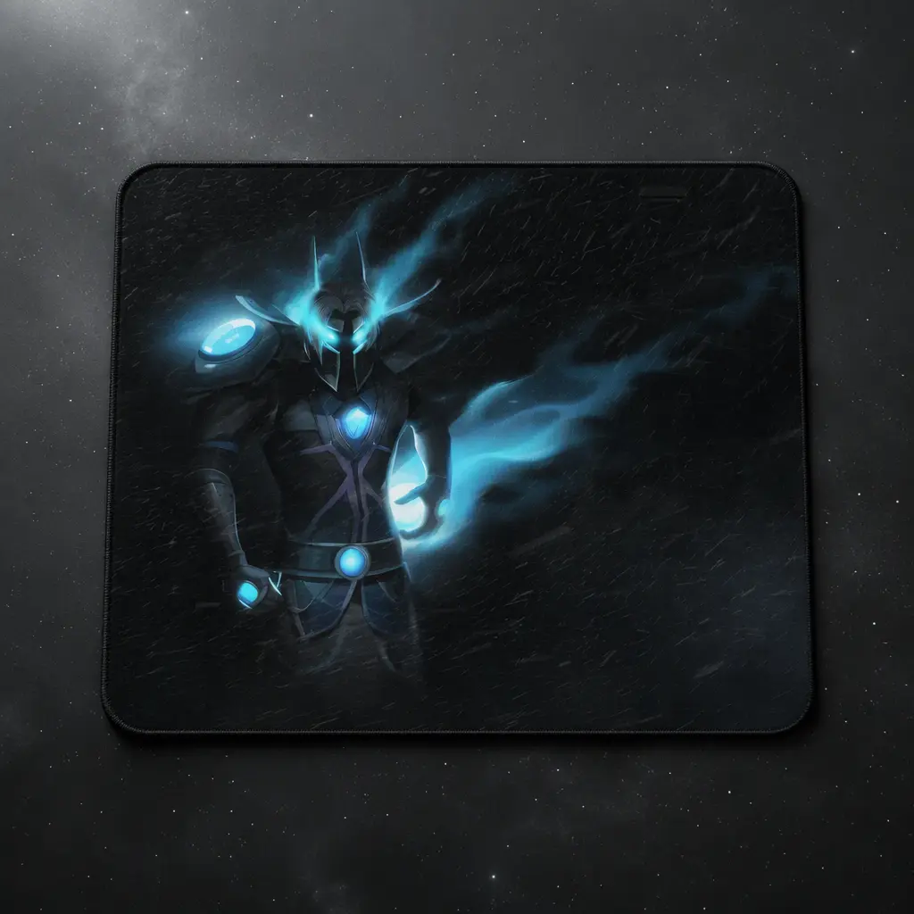 FrostFire Ending Screen Fog  Polyester Flat-edge Mouse Pad with Full-bleed Printing , 9.5x8 Inch