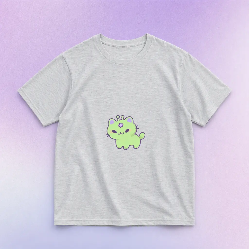 Kids Cotton T-Shirt, Cute Cartoon Graphic Short Sleeve Crewneck Tee, Unisex Toddler Youth Summer Daily Wear, Soft Lightweight Breathable Top, Durable Double-Needle Stitching