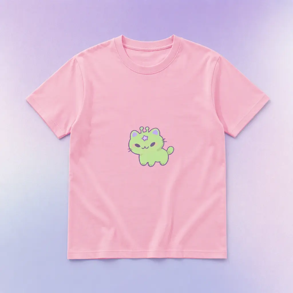 Kids Cotton T-Shirt, Cute Cartoon Graphic Short Sleeve Crewneck Tee, Unisex Toddler Youth Summer Daily Wear, Soft Lightweight Breathable Top, Durable Double-Needle Stitching