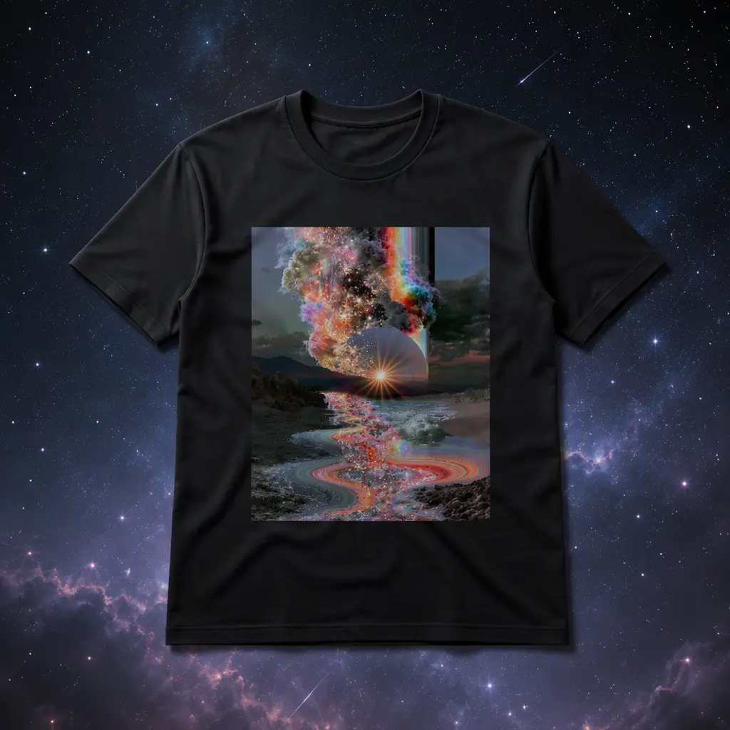 Psychedelic Joy Image, Cotton T-Shirt, Available in Multiple Colors
