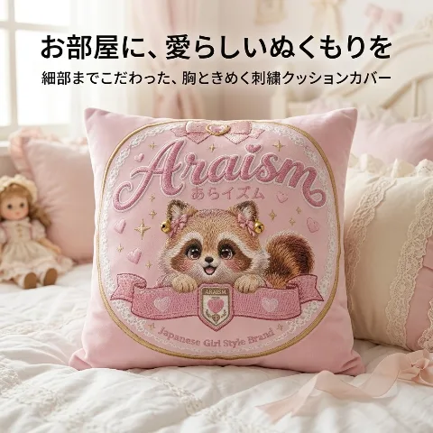 Araism Velvet Cushion Cover, Short-pile Cotton Polyester Material, Hidden Zipper, High Durability, Excellent Breathability, Interior Decoration, Compatible with 16x16 inches to 20x20 inches